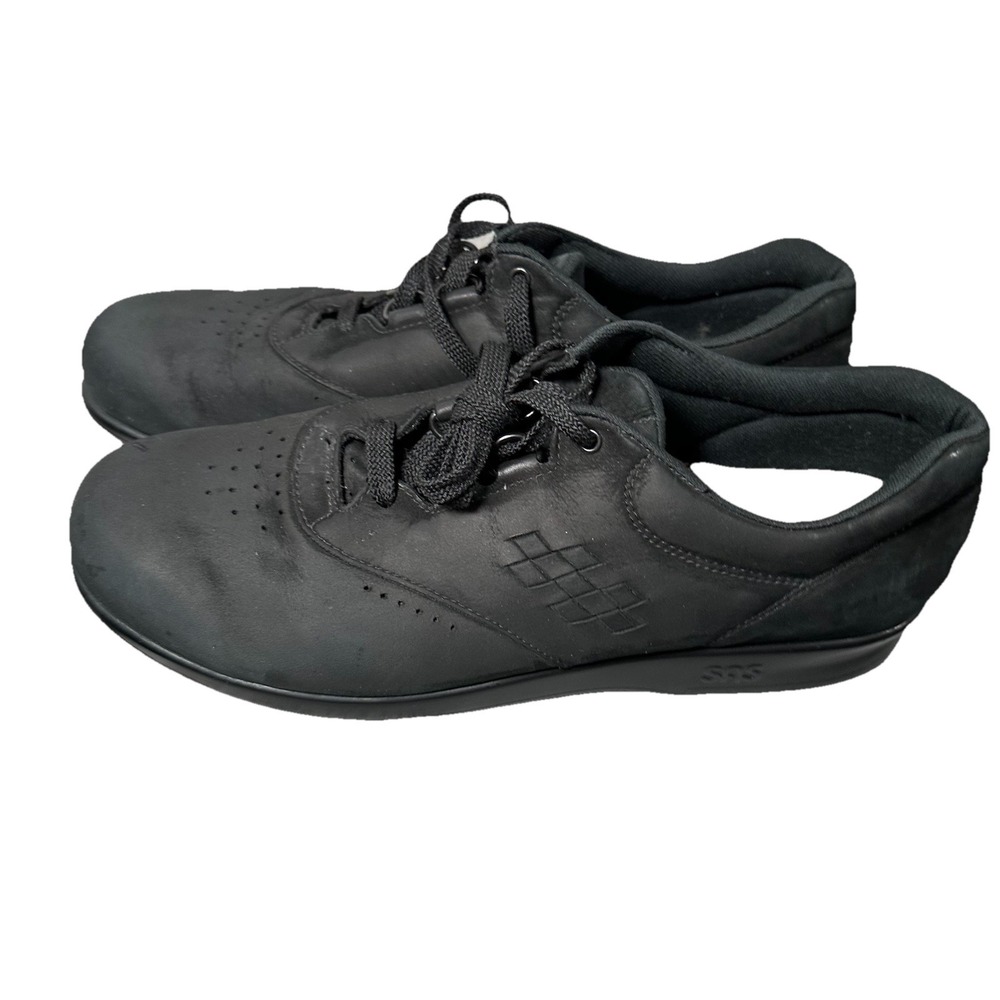 SAS Free Time Suede Lace‎ Up Sneaker Shoes Womens Size 8 M Black